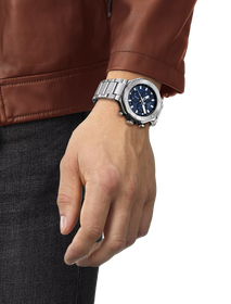 Simulation of the watch Tissot T-Race 45mm on a wrist