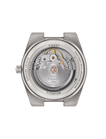 Back view of the watch case Tissot PRX Titanium 38mm
