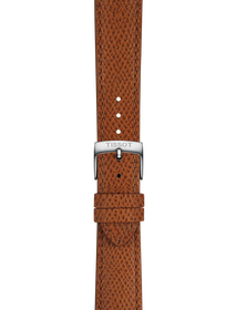 Zoom on Tissot Επίσημο καφέ δερμάτινο λουράκι 18 mm