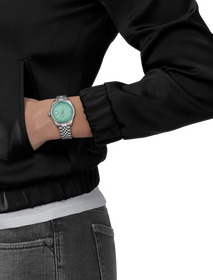 Simulation of the watch Tissot Ballade 34mm on a wrist