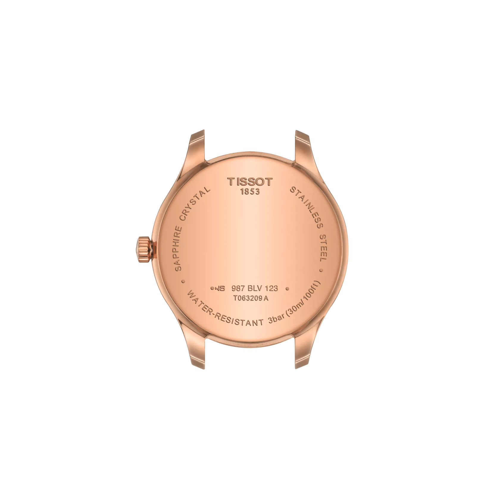 Back view of the watch case Tissot Tradition 5.5 Lady (31.00)