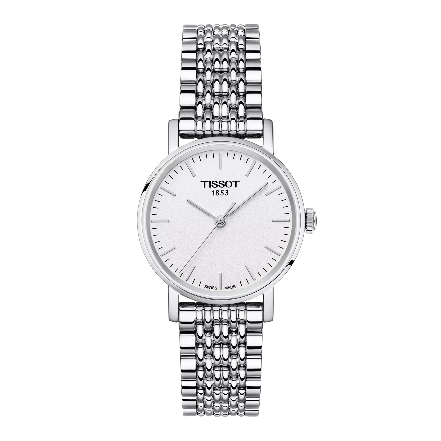 Front view of the watch Tissot Everytime 30mm