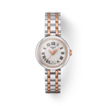 Front view of the watch Tissot Bellissima 26mm with shadow