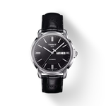 Front view of the watch Tissot Automatics III with shadow
