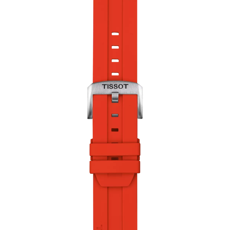 Zoom sobre Correa de silicona roja Tissot oficial asas  22 mm