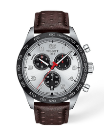 Front view of the watch Tissot PRS 516 45mm with shadow