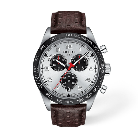 Vista frontal del reloj Tissot PRS 516 45mm con sombra