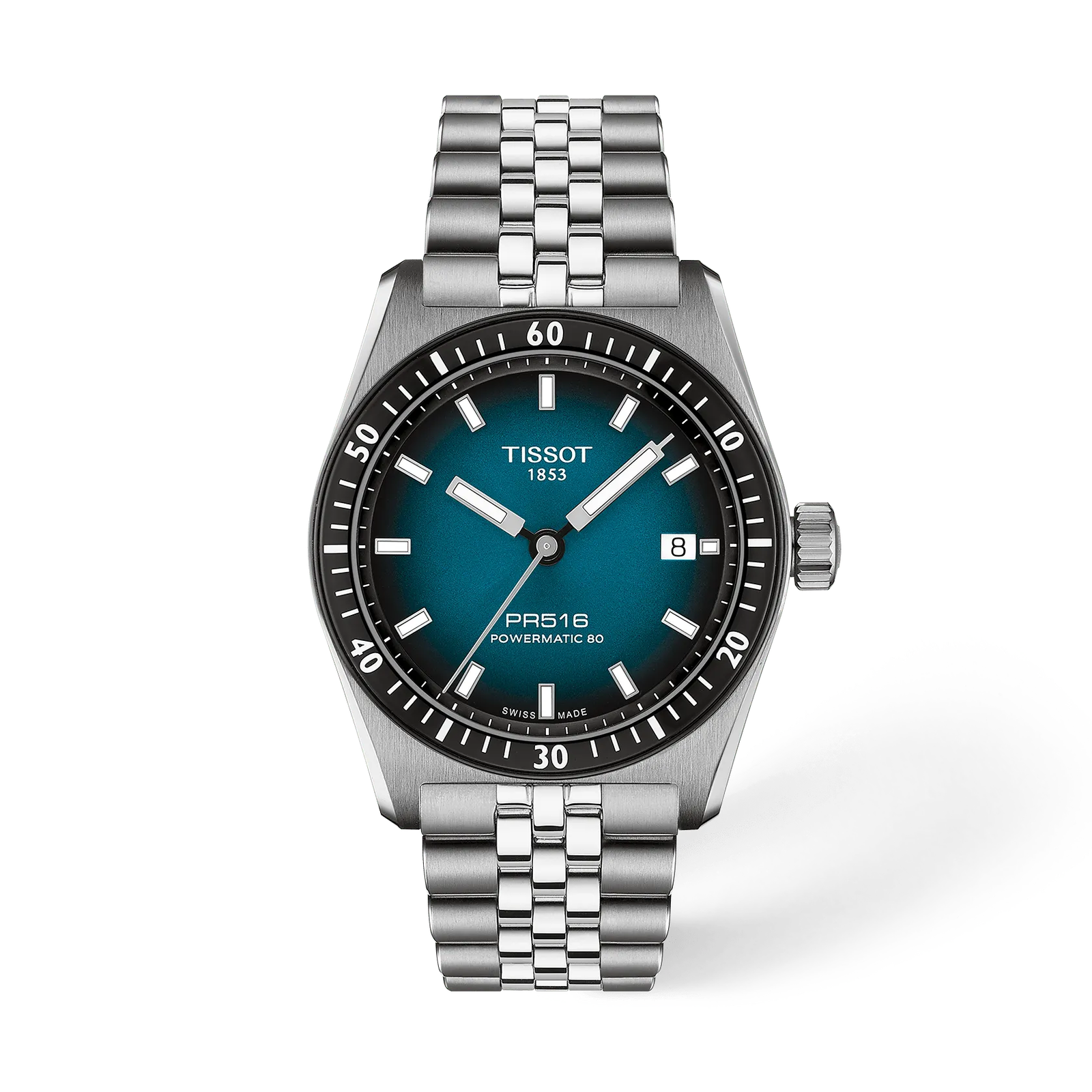 Graded blue-black