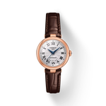 Front view of the watch 天梭Bellissima系列29mm with shadow