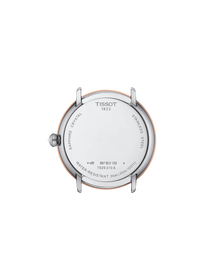 Back view of the watch case Tissot Glendora Gold 33mm