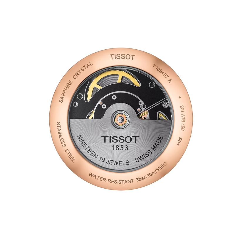 Back view of the watch case Tissot Everytime Swissmatic 40mm