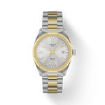 Front view of the watch Tissot PRC 100 Solar 34mm with shadow