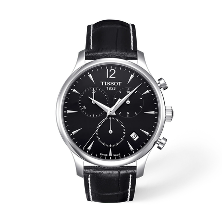 vista frontale dellorologio {0} con ombra