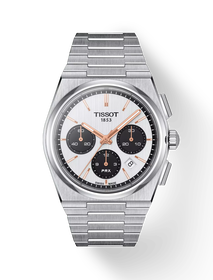Front view of the watch Tissot PRX 42mm with shadow