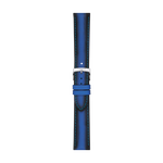 Front view of Originele blauwe leren Tissot-band, aanzet 20mm
