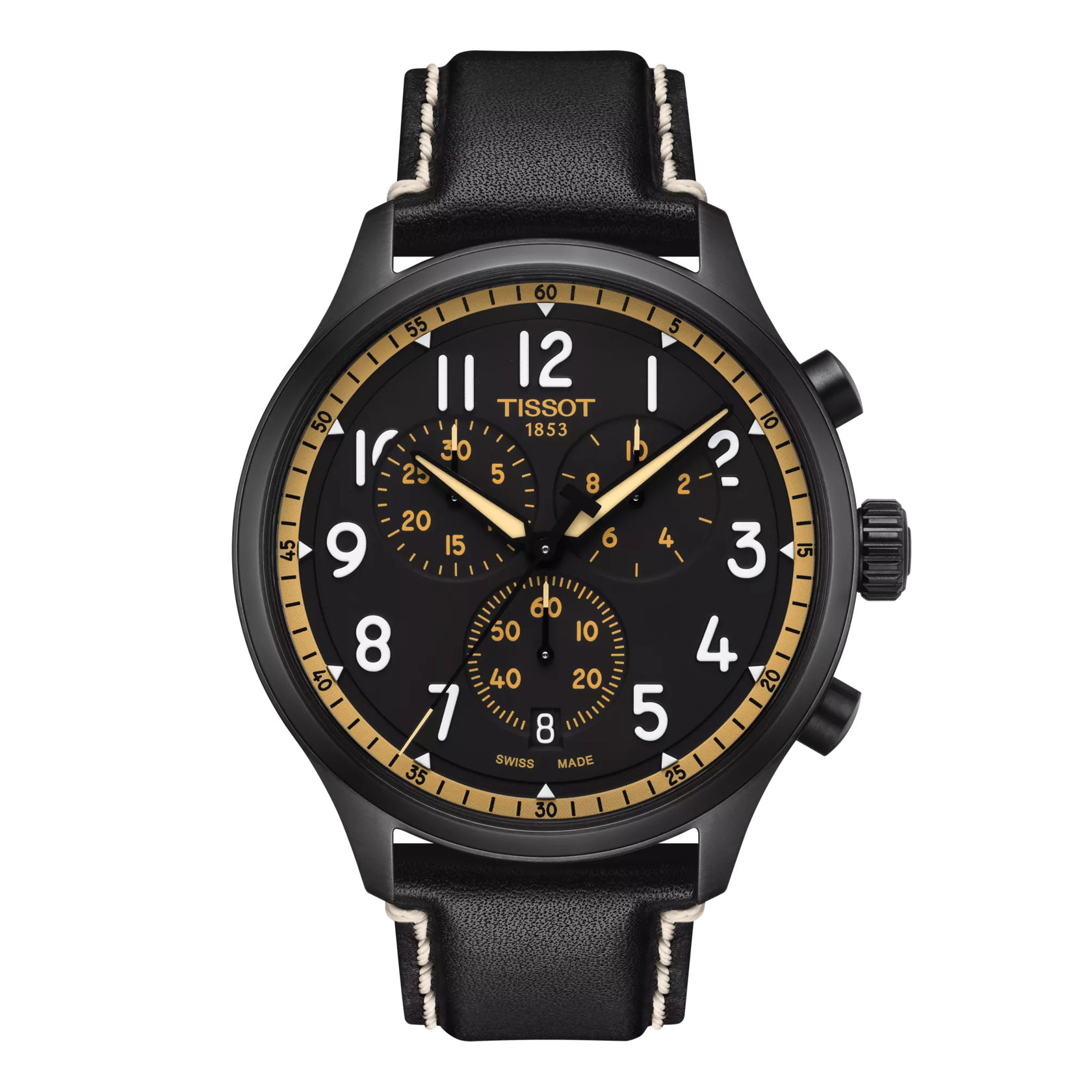 Front view of the watch Tissot Chrono XL Vintage 45mm