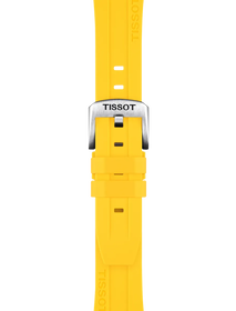 Zoom on Tissot Official Yellow Silicone Strap Lugs 20 mm