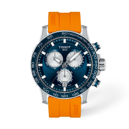 Front view of the watch Tissot Supersport NBA 2026 Championship Special Edition with shadow