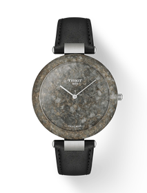 Front view of the watch Tissot Rockwatch 38mm with shadow