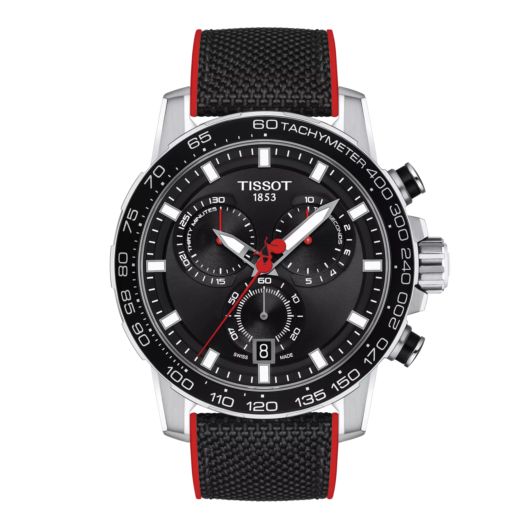 Front view of the watch Tissot Supersport Chrono Vuelta Special Edition