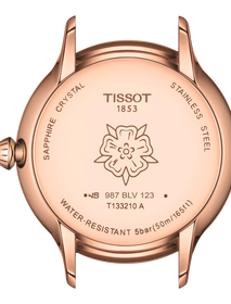 Vista posterior de la caja del reloj Tissot Odaci-T