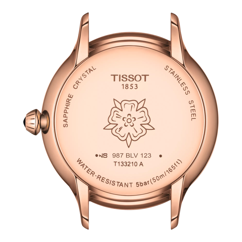Back view of the watch case Tissot Odaci-T