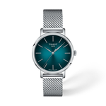 Front view of the watch Tissot Everytime 34mm with shadow