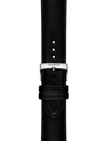 Zoom on Tissot Official Black Synthetic Strap Lugs 22 mm