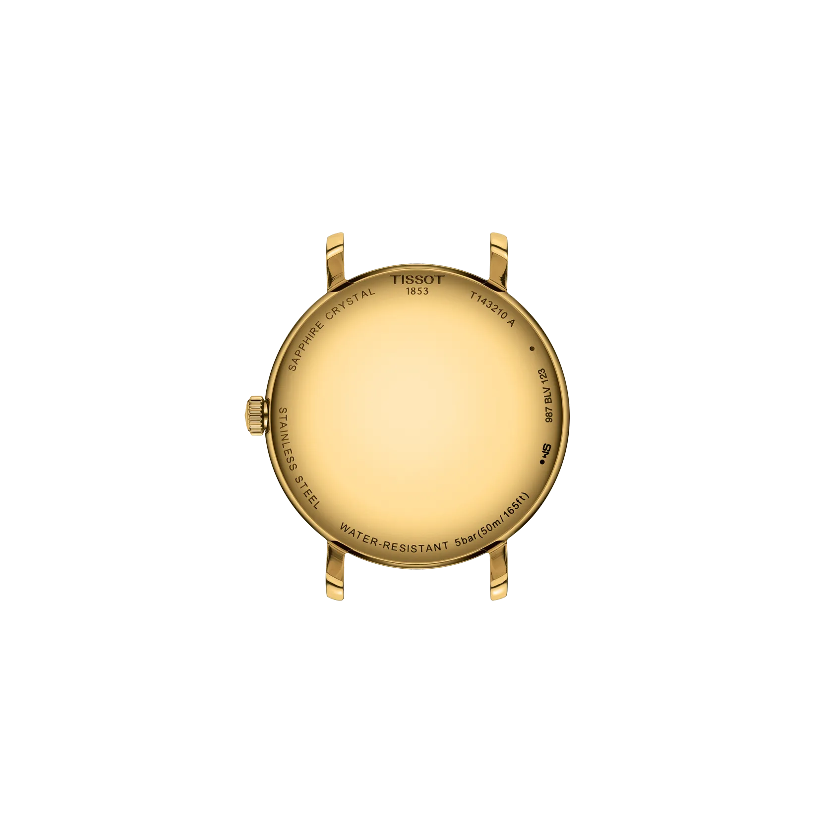 Back view of the watch case Tissot Everytime 34mm