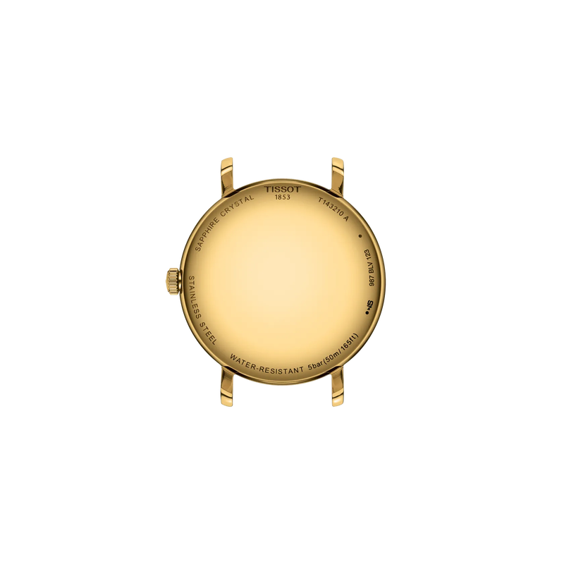 Back view of the watch case Tissot Everytime 34mm