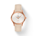 Front view of the watch Tissot Bella Ora with shadow