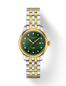 Front view of the watch Tissot Le Locle 29mm with shadow