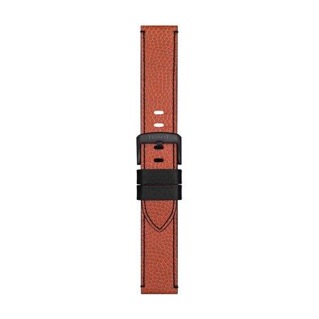 Front view of Tissot Official NBA WILSONÂ® Leather Strap Lugs 22mm