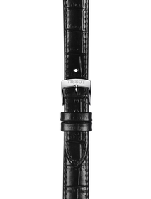 TISSOT ブラック レザーストラップ 15mmのズーム