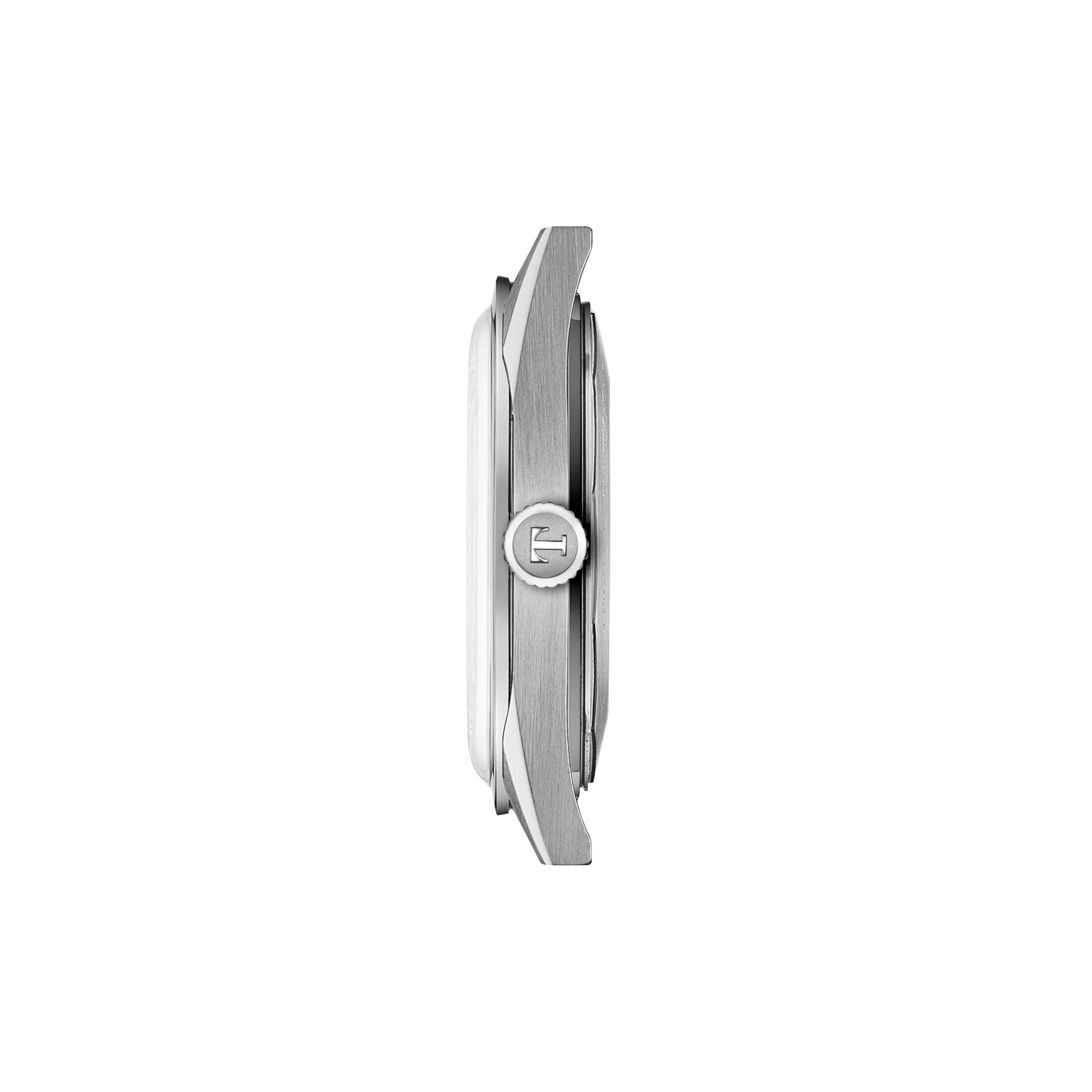 Vue de profil du bo&icirc;tier de la montre Tissot Visodate 39mm
