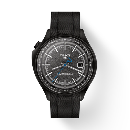 Front view of the watch Tissot Pinarello 43mm with shadow