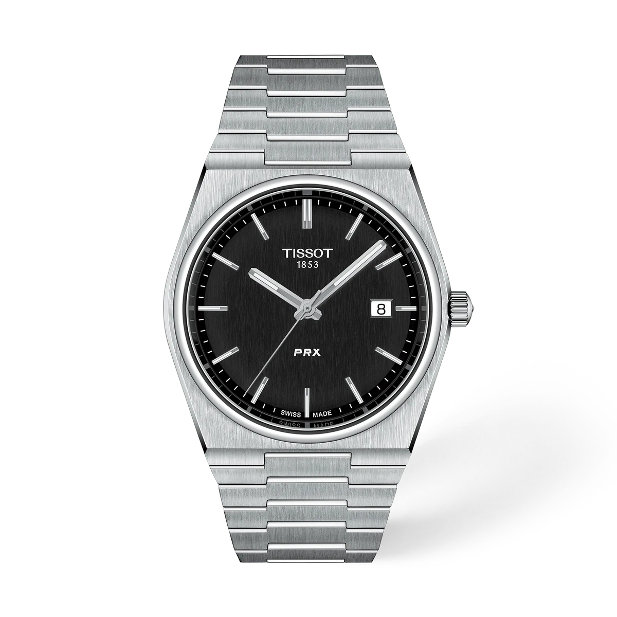 Мужские кварцевые часы Tissot PRX 40 мм Quartz, цвет: Чёрный