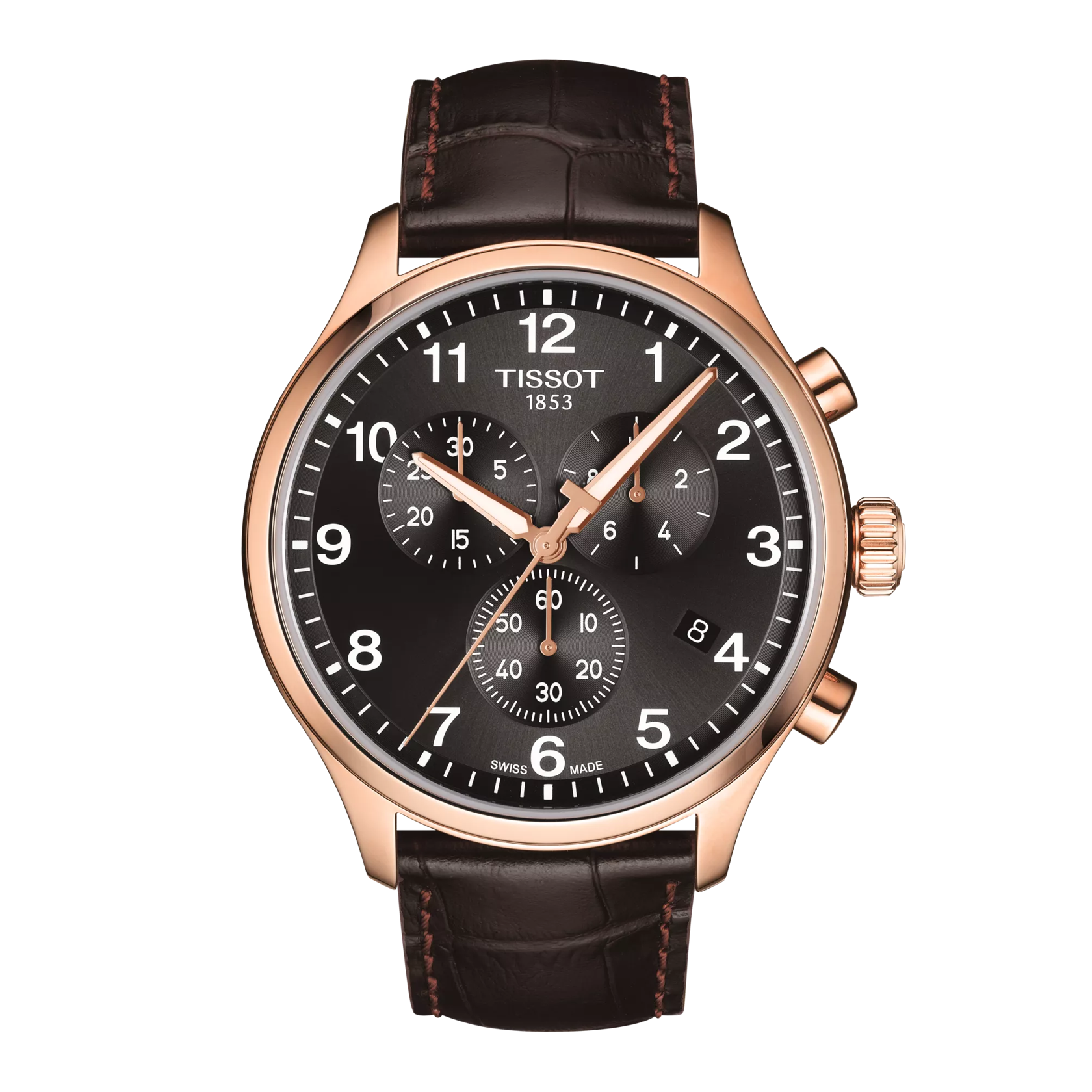 Vista frontal del reloj Tissot Chrono XL Classic