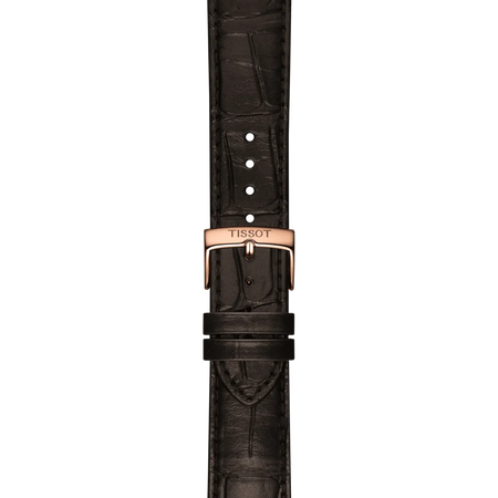 Zoom sobre Correa marr&oacute;n de piel oficial Tissot 20 mm