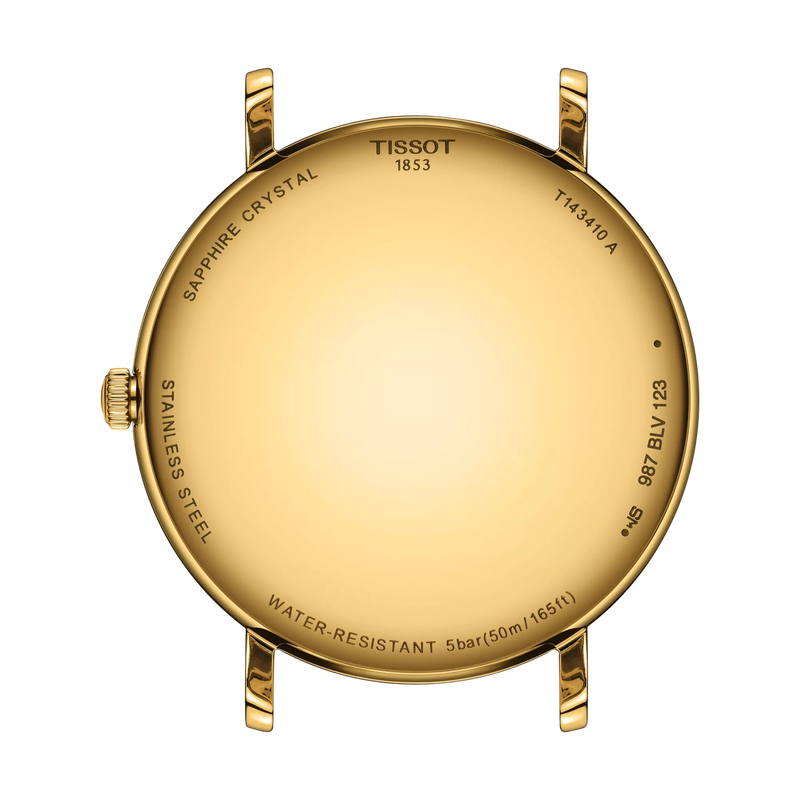 Back view of the watch case Tissot Everytime 40mm