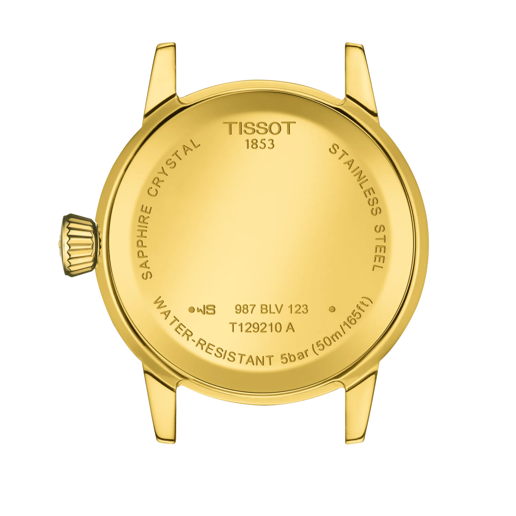 Back view of the watch case Tissot Classic Dream 28mm