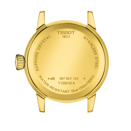 Rückansicht des Gehäuses der Uhr Tissot Classic Dream 28mm