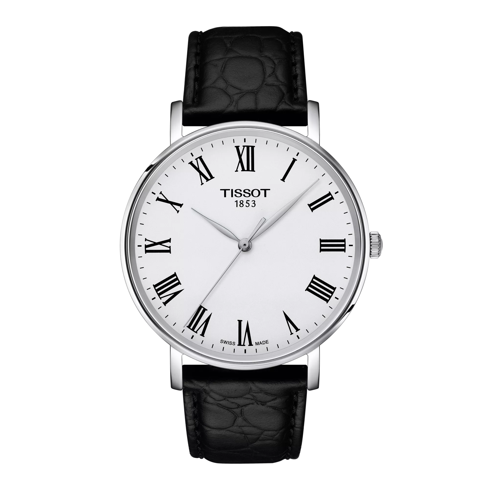 Front view of the watch Tissot Everytime 40mm