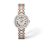 Front view of the watch Tissot Bellissima 26mm with shadow