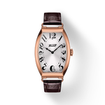 Front view of the watch Tissot Heritage Porto with shadow