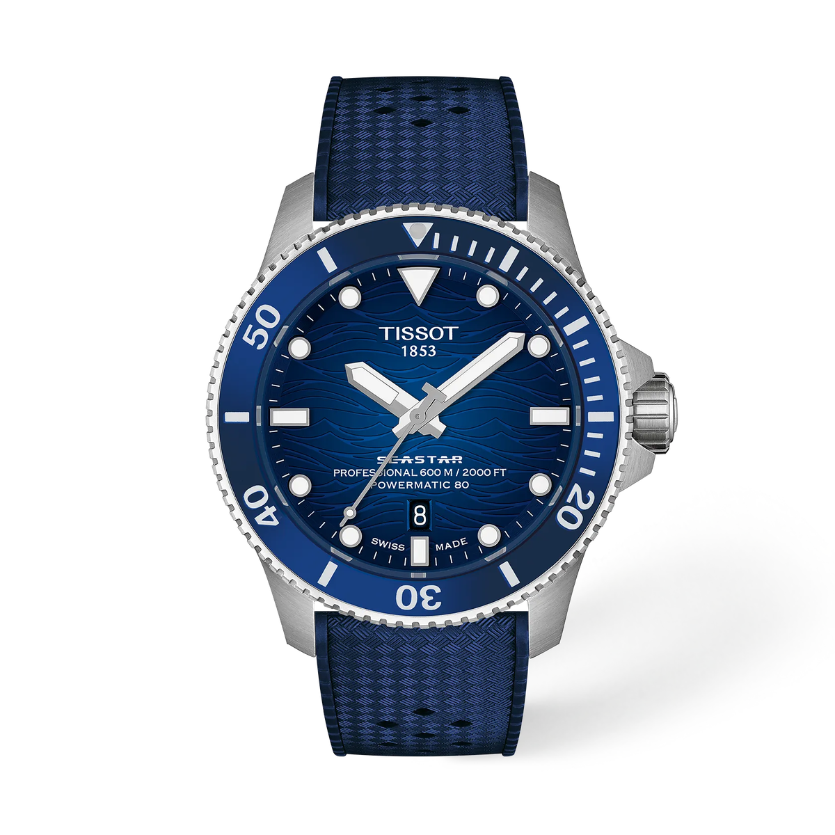 Мужские часы Tissot Seastar 2000 Professional 44 мм, цвет: Синий