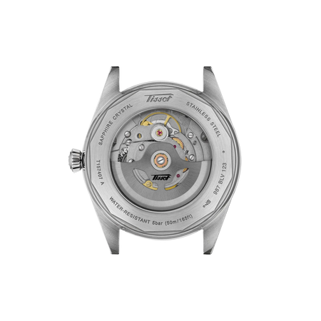 มุมมองด้านหลังของตัวเรือนนาฬิกา Tissot Visodate 39mm