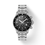 Front view of the watch Tissot Seastar 1000 38mm with shadow