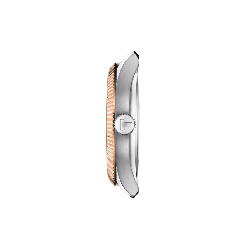 Profile view of the watch case Tissot Ballade Powermatic 80 Silicium