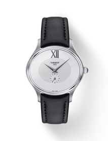 Front view of the watch Tissot Bella Ora with shadow